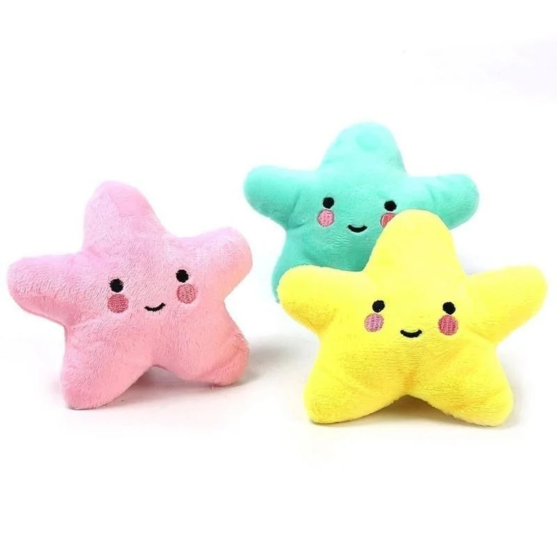 Pets Toys Plush Sounding Pentagram Toys