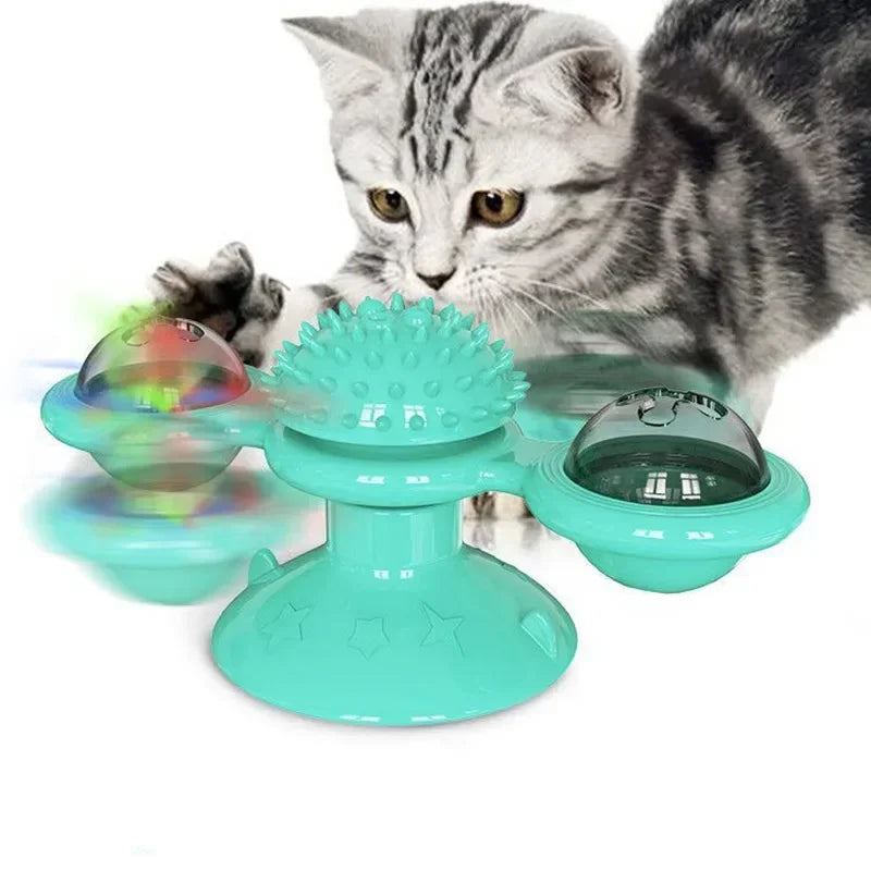 Wall Mount Cat Spinner Toy