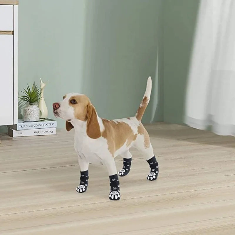 4Pcs/ set Anti Slip Dog Socks