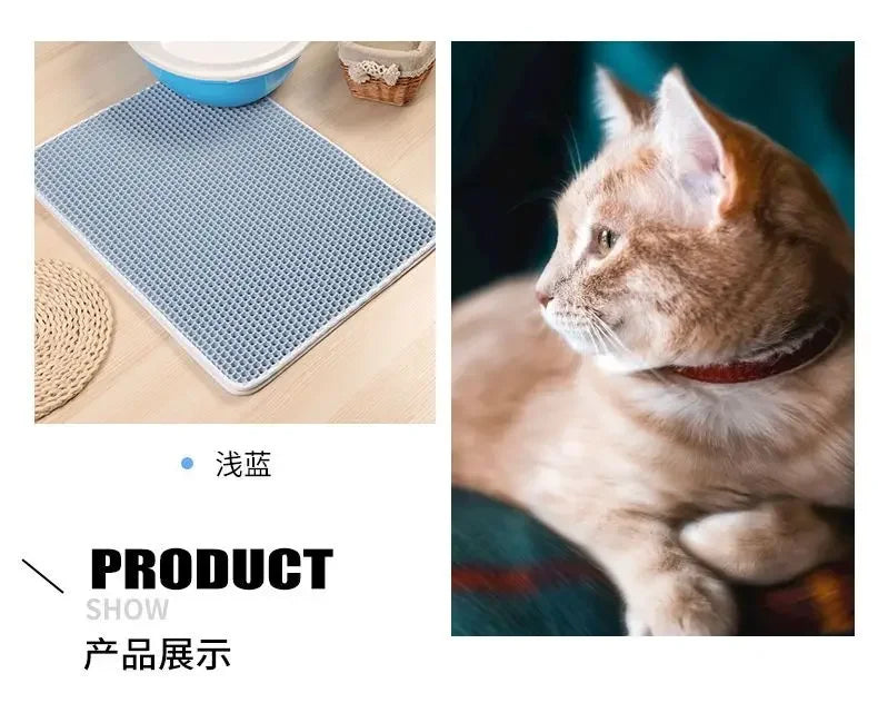 Cat Litter Mat With Gift Double Layer Waterproof Pet