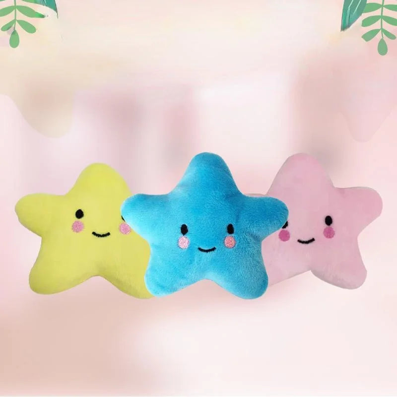 Pets Toys Plush Sounding Pentagram Toys