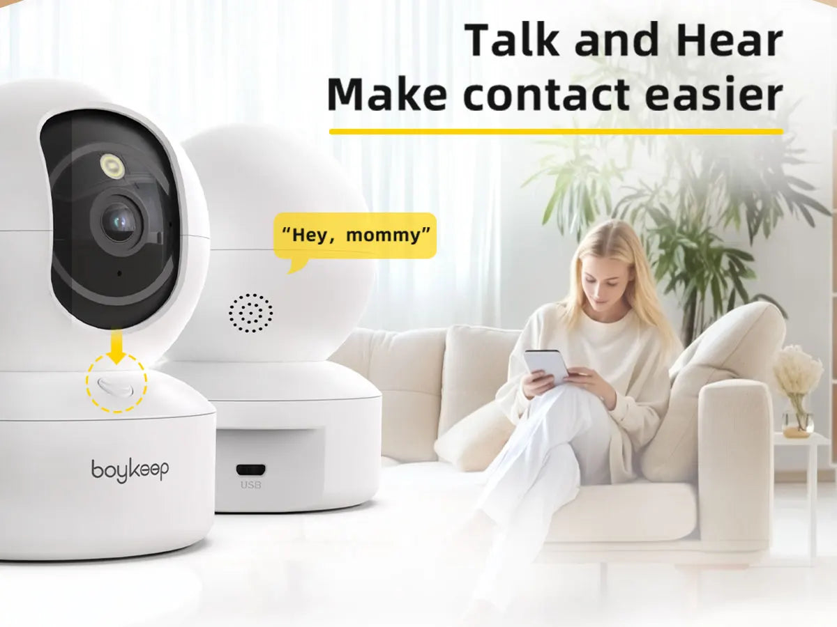 Boykeep 2K Pet Dog Camera with Phone App, 5G/2.4GHz WiFi