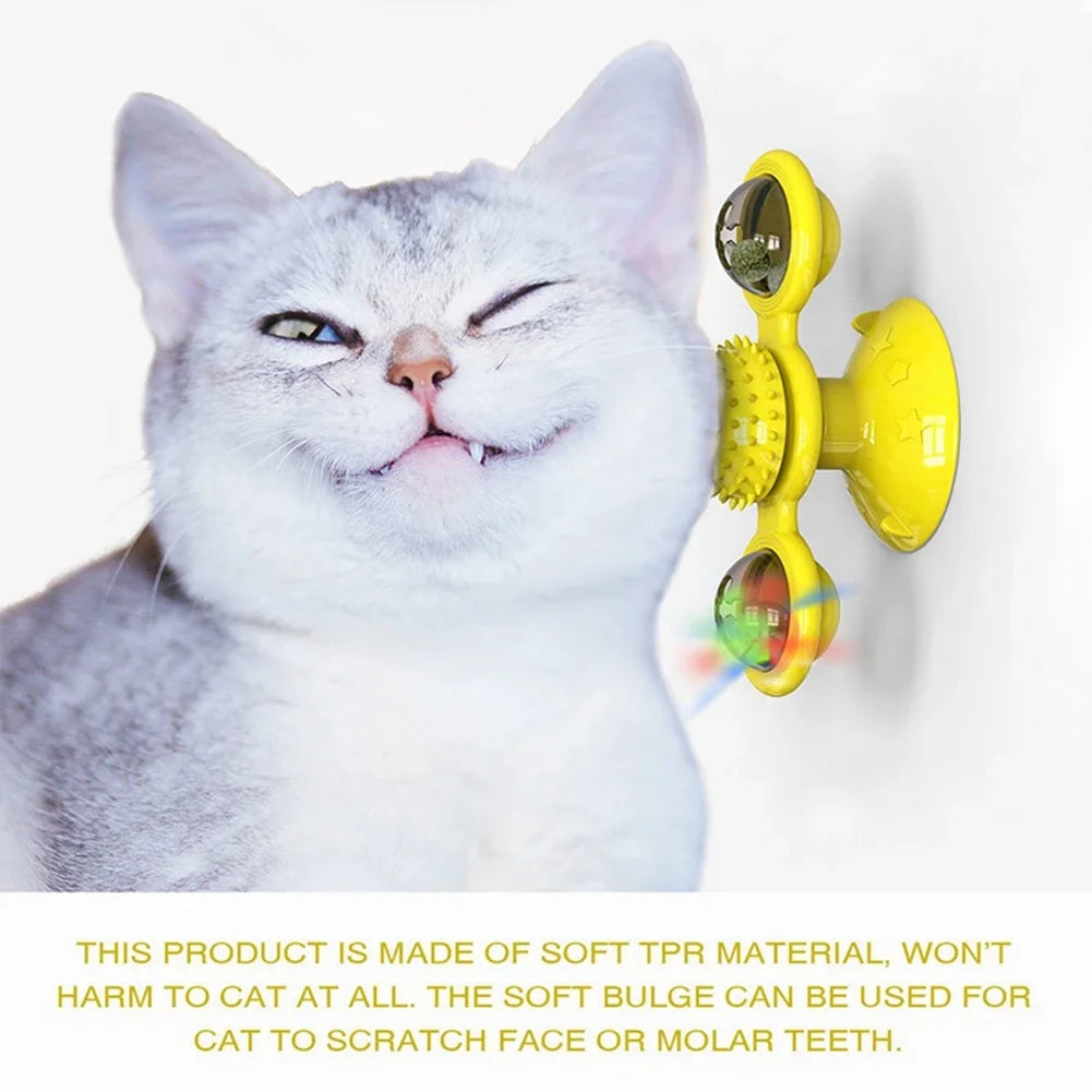 Wall Mount Cat Spinner Toy