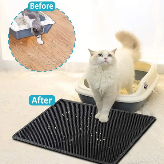 Cat Litter Mat With Gift Double Layer Waterproof Pet