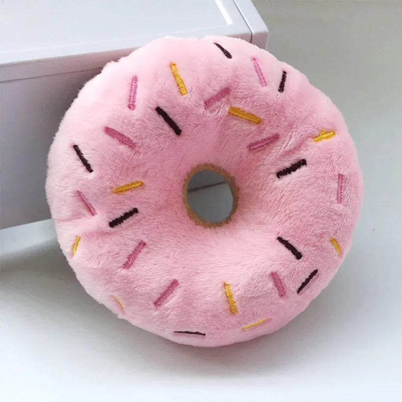 Soft Dog Donuts Plush Pet Dog Toys