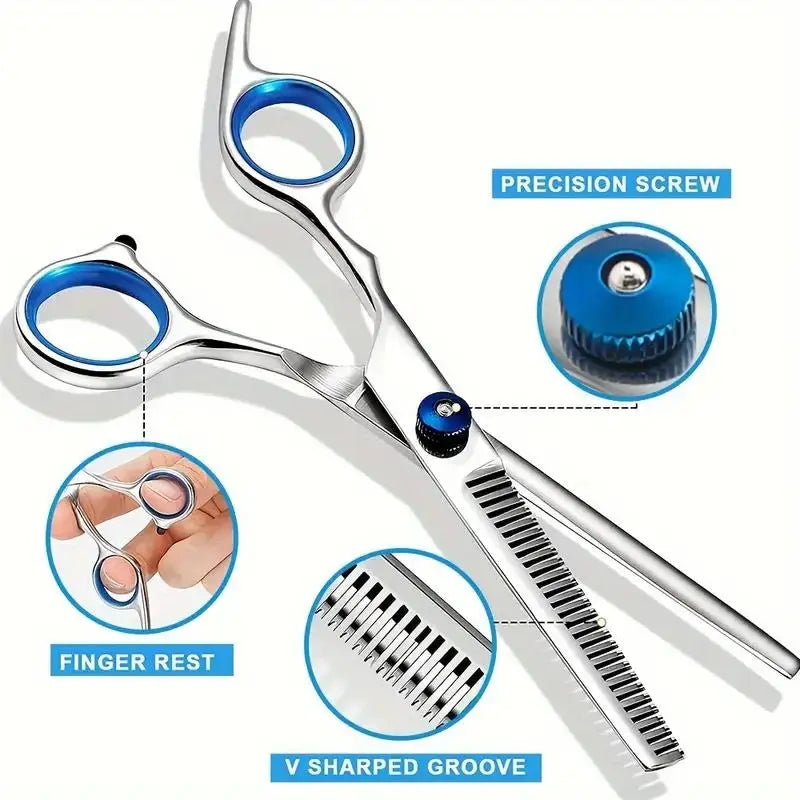 4pcs Pet Safe Scissors - Ambidextrous Stainless Steel Dog
