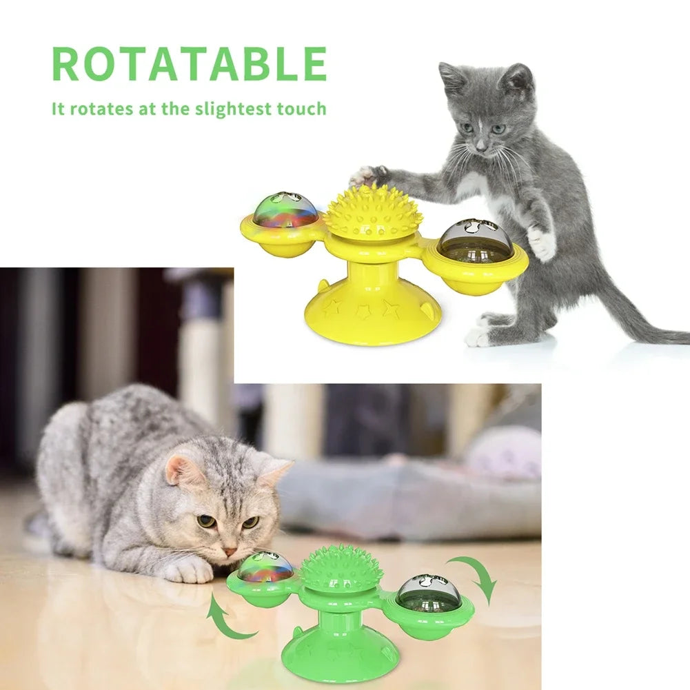 Wall Mount Cat Spinner Toy