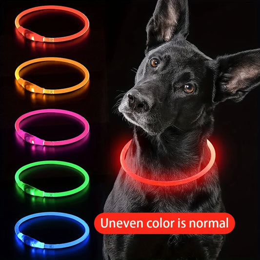 Pet Dog LED Light Collar Luminous Anti-Lost