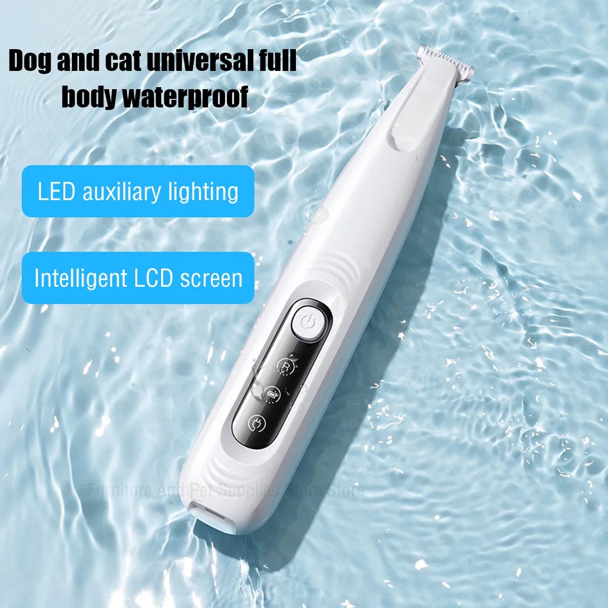 New Dog Paw Trimmer with LED Light Waterproof