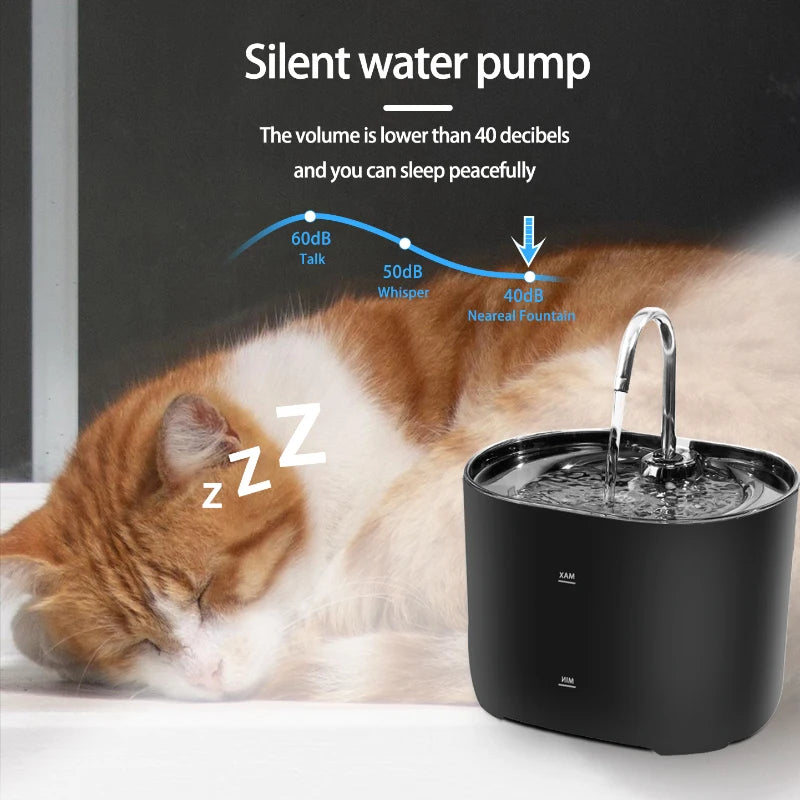 Cats Water Fountain Automatic