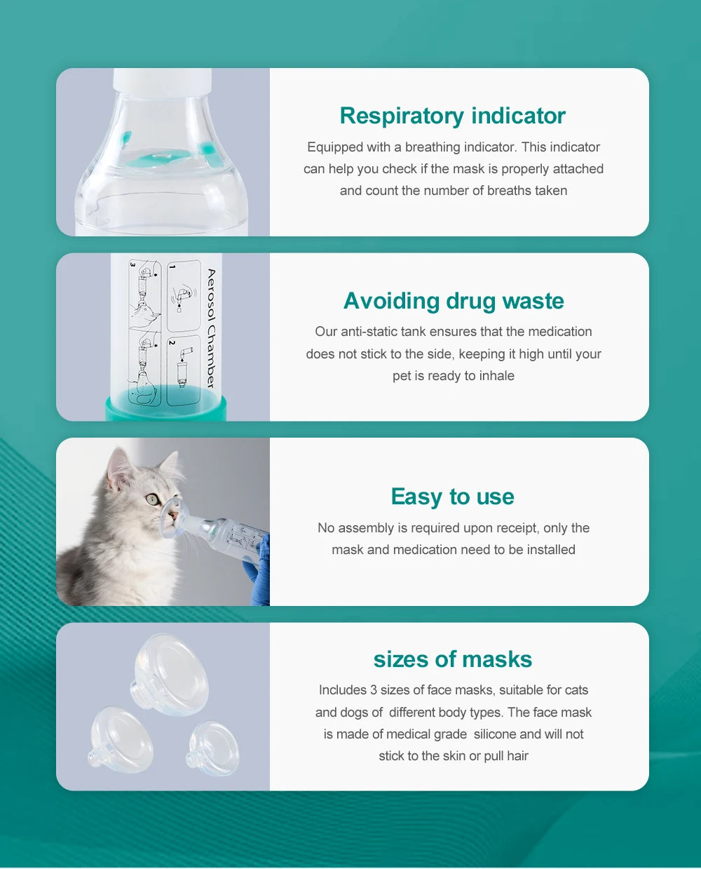 Cat Aerosol Chamber Pet Dog Portable