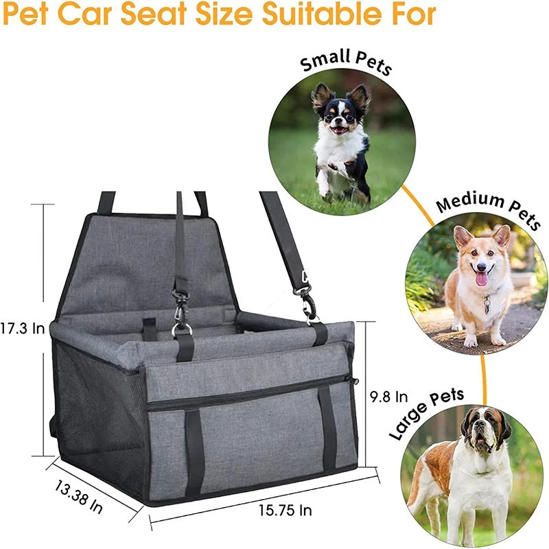 Dog Car Seat Cover Foldable Hammock Pet Harness