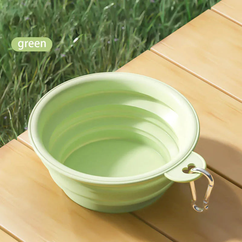 Foldable Silicone Dog Bowl Pet Outdoor Travel