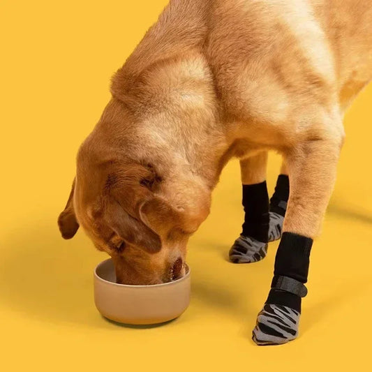 4Pcs/ set Anti Slip Dog Socks