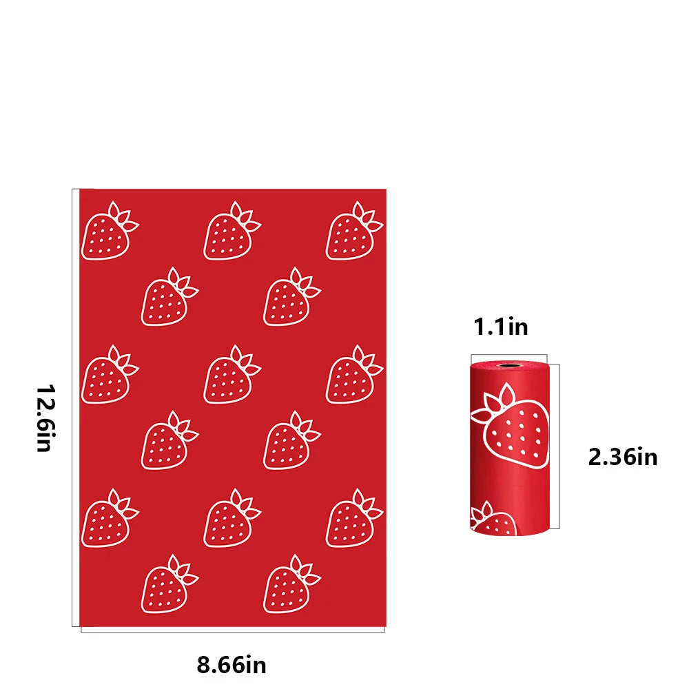 strawberry scented dog poop bags photodegradable