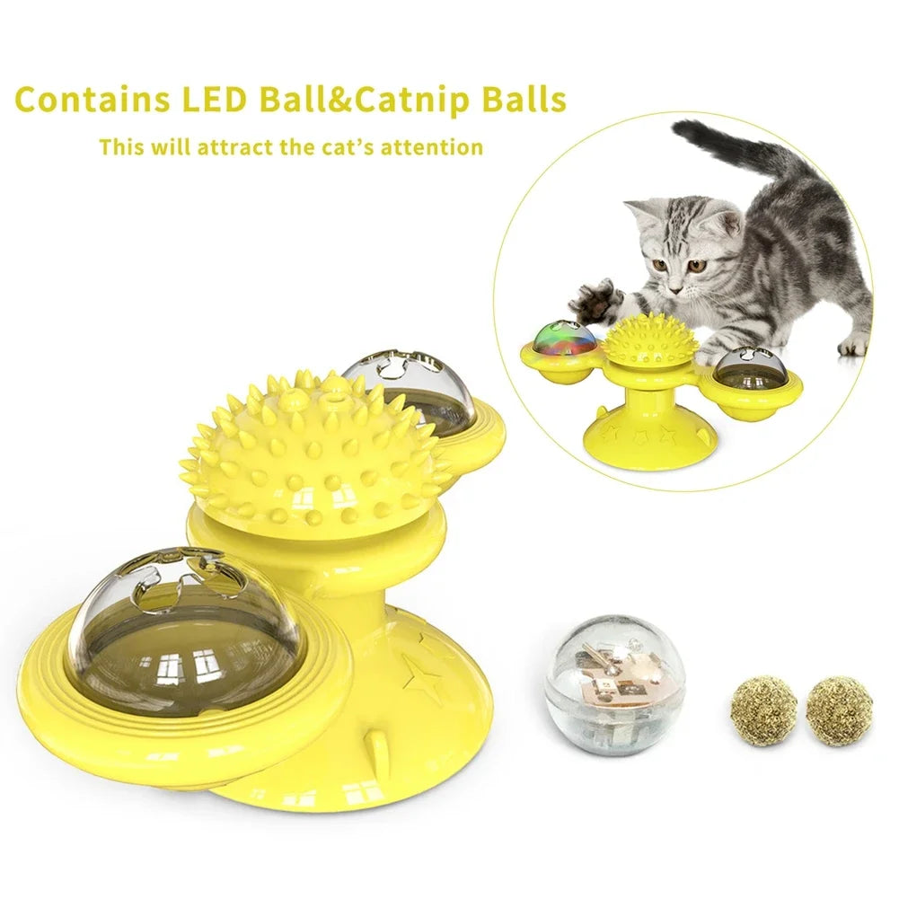 Wall Mount Cat Spinner Toy