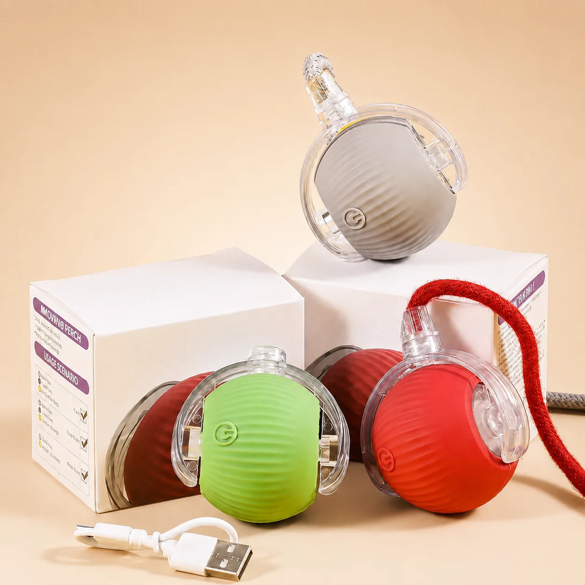 Automatic Rolling Dog Ball Rechargeable