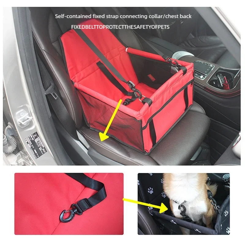 Dog Car Seat Cover Foldable Hammock Pet Harness
