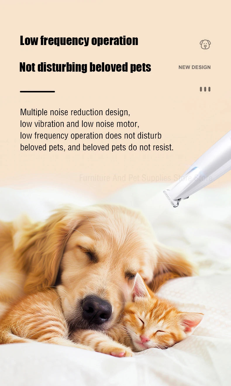 New Dog Paw Trimmer with LED Light Waterproof