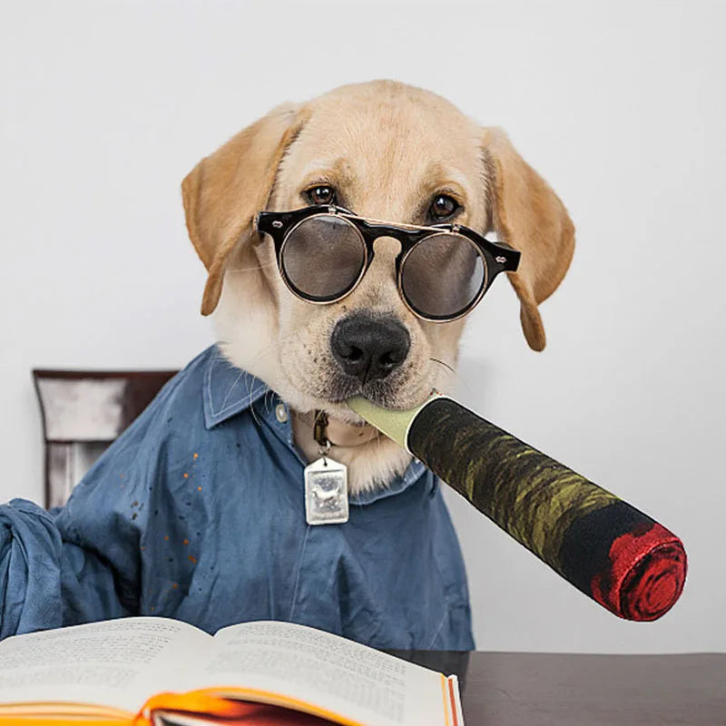 New Interactive Dog Joint Sound Puppy Toy Cigar