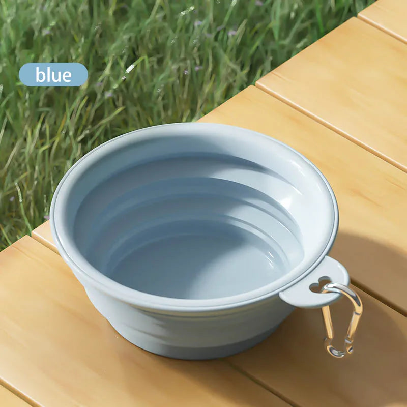 Foldable Silicone Dog Bowl Pet Outdoor Travel