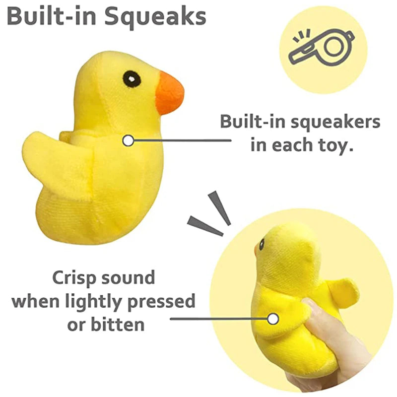 1PC Puppy Dog Plush Squeaky Toys