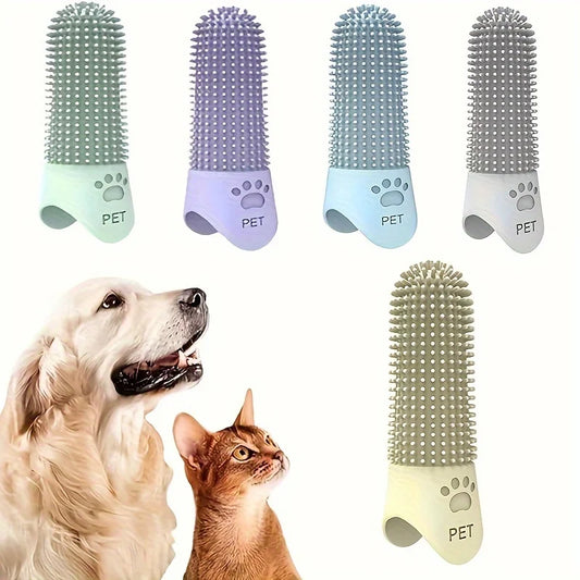Soft Silicone Dog Toothbrush 360° Finger