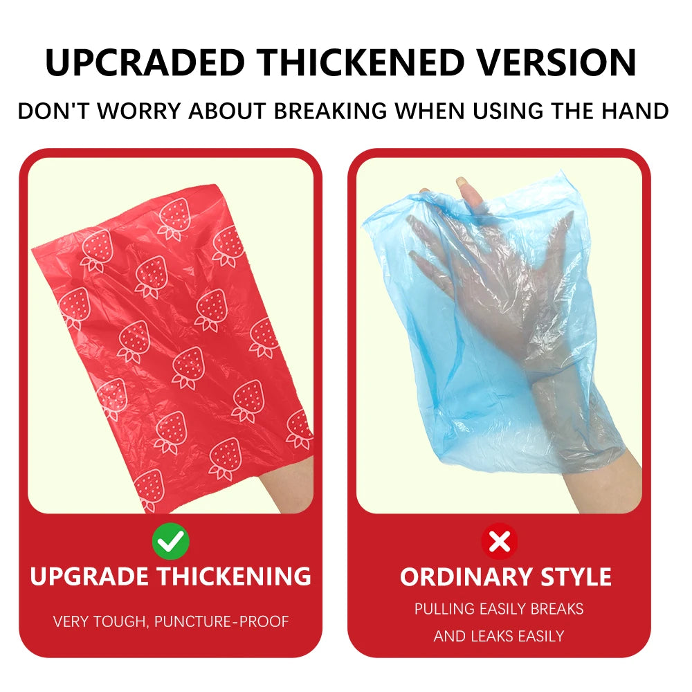 strawberry scented dog poop bags photodegradable