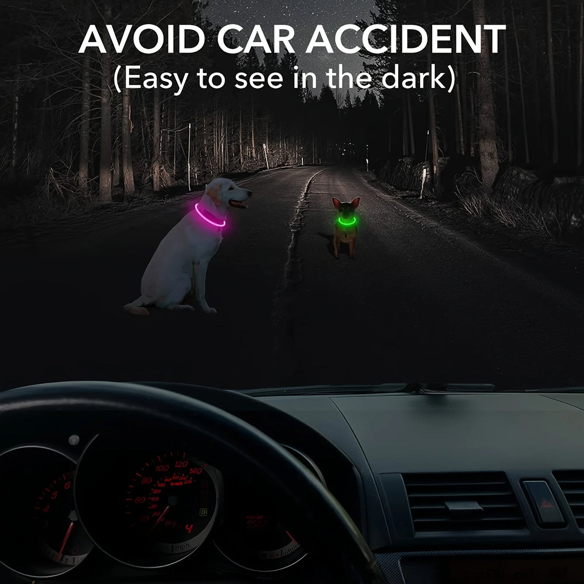 Pet Dog LED Light Collar Luminous Anti-Lost
