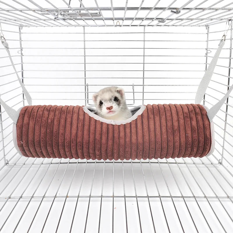 Hamster Hammock Ferret Hide Tunnel Warm Rat