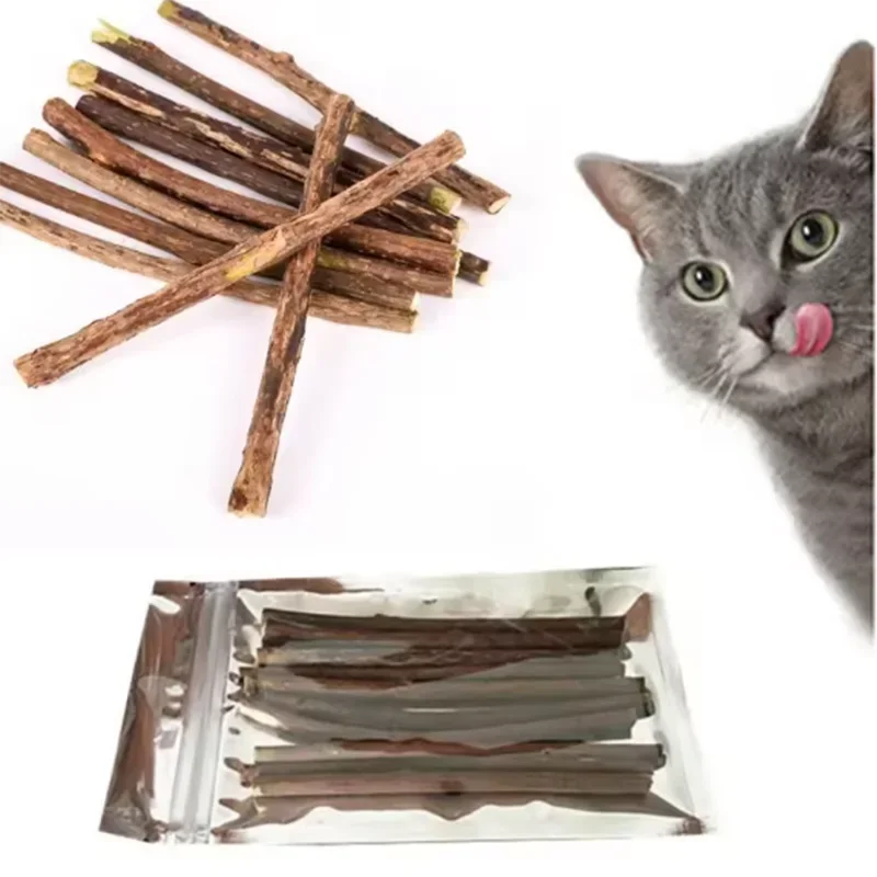 Natural Silvervine Sticks for Cats Teeth Cleaning