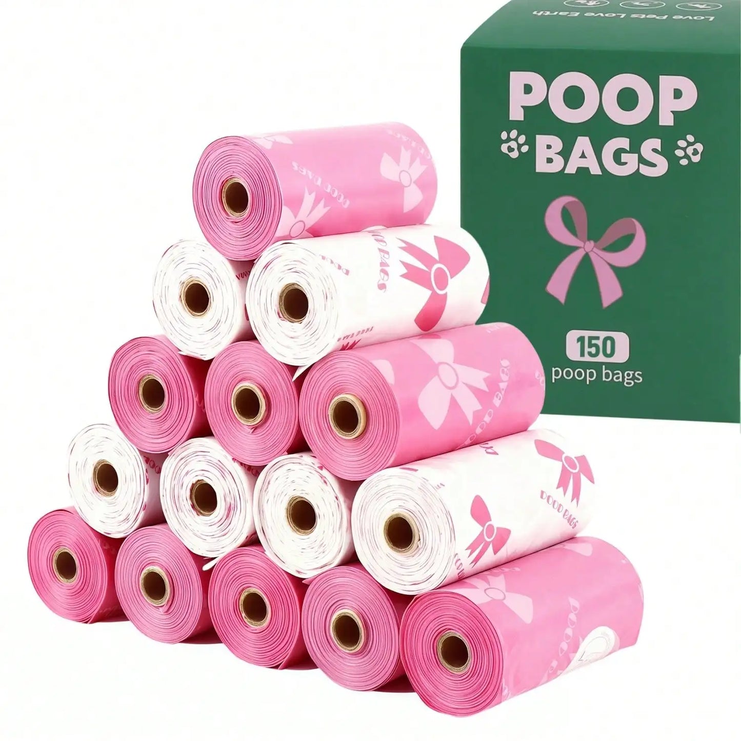 180PCS leakproof dog poop bags