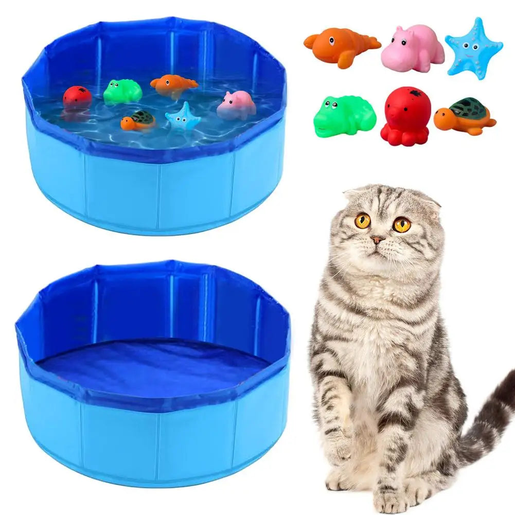 Foldable Dog Bath Swimming Pool Cat Pool