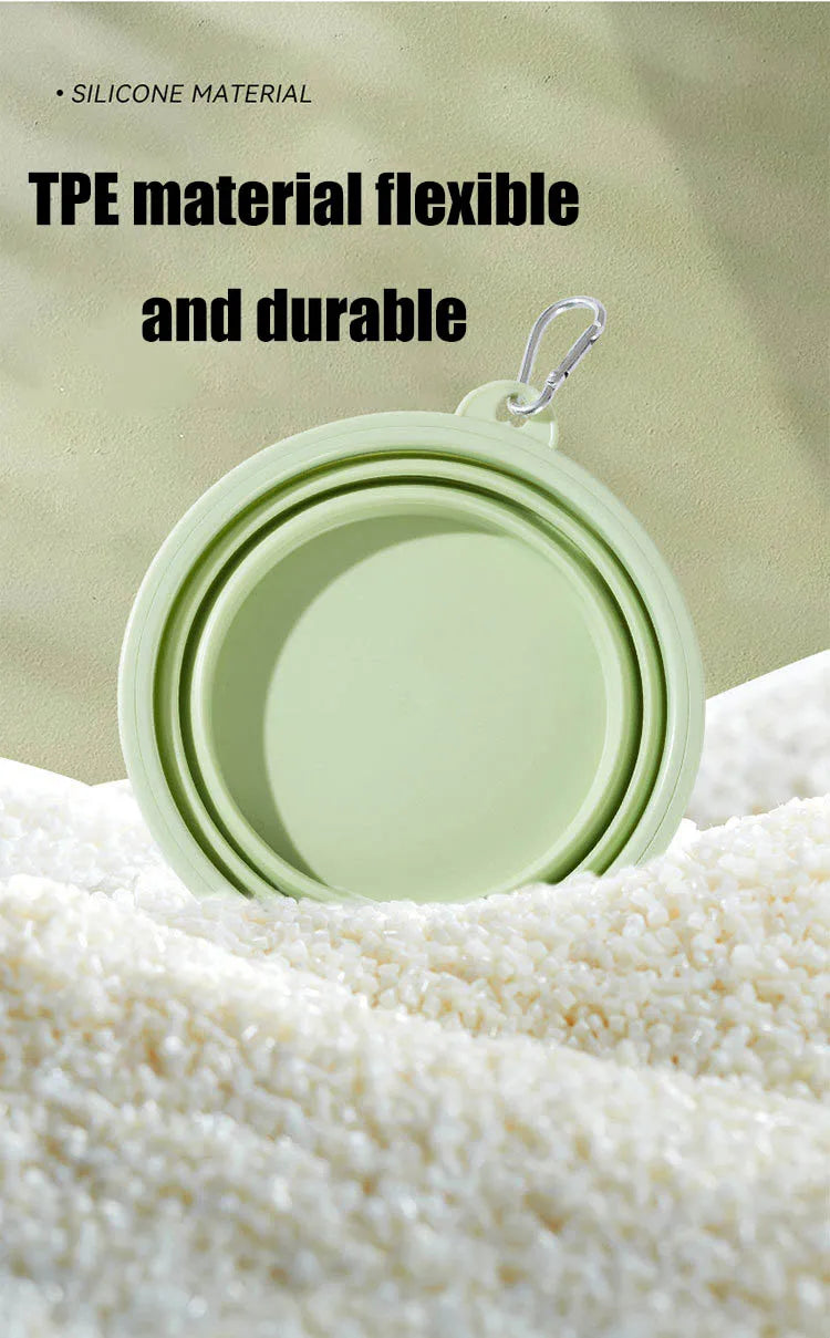 Foldable Silicone Dog Bowl Pet Outdoor Travel