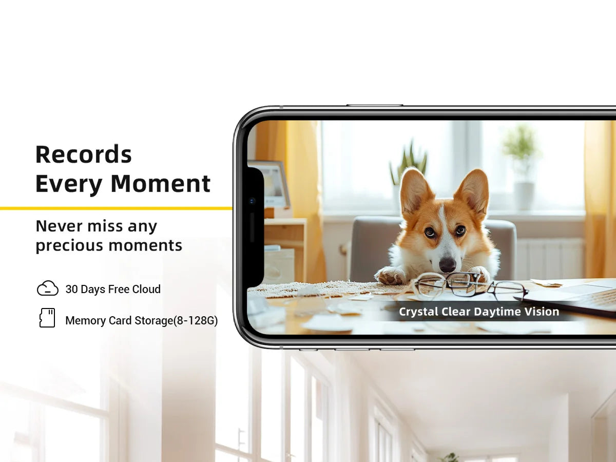 Boykeep 2K Pet Dog Camera with Phone App, 5G/2.4GHz WiFi