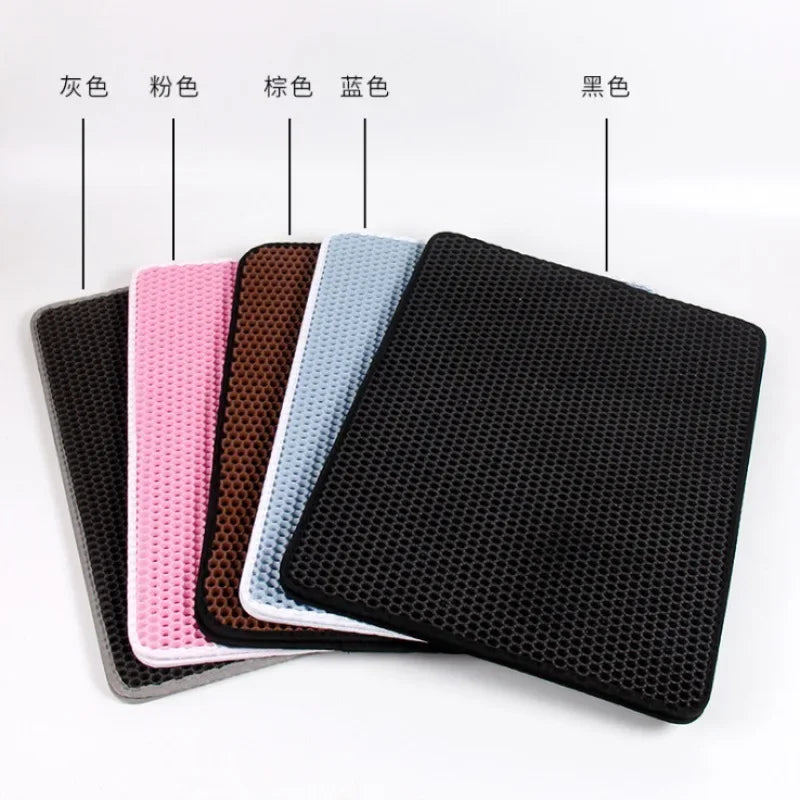 Cat Litter Mat With Gift Double Layer Waterproof Pet