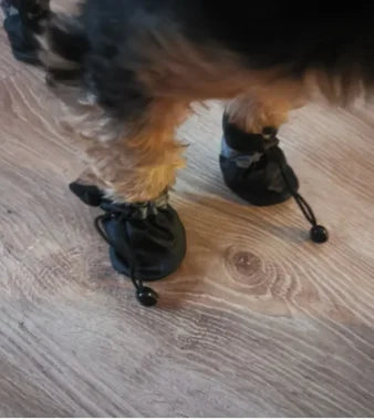 4pcs/set Waterproof Pet Dog Shoes  Anti-slip Rain Boots