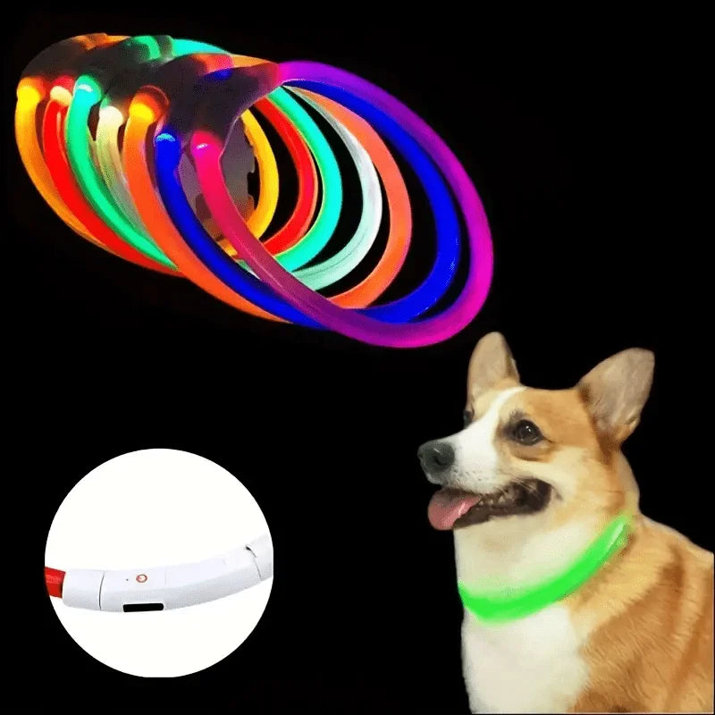 Pet Dog LED Light Collar Luminous Anti-Lost