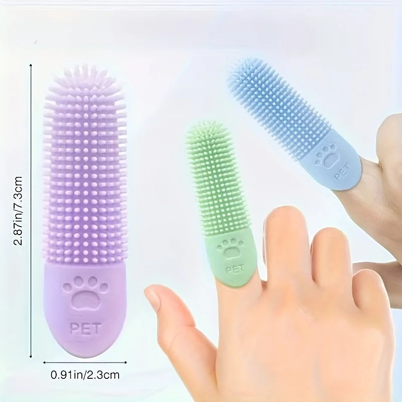 Soft Silicone Dog Toothbrush 360° Finger