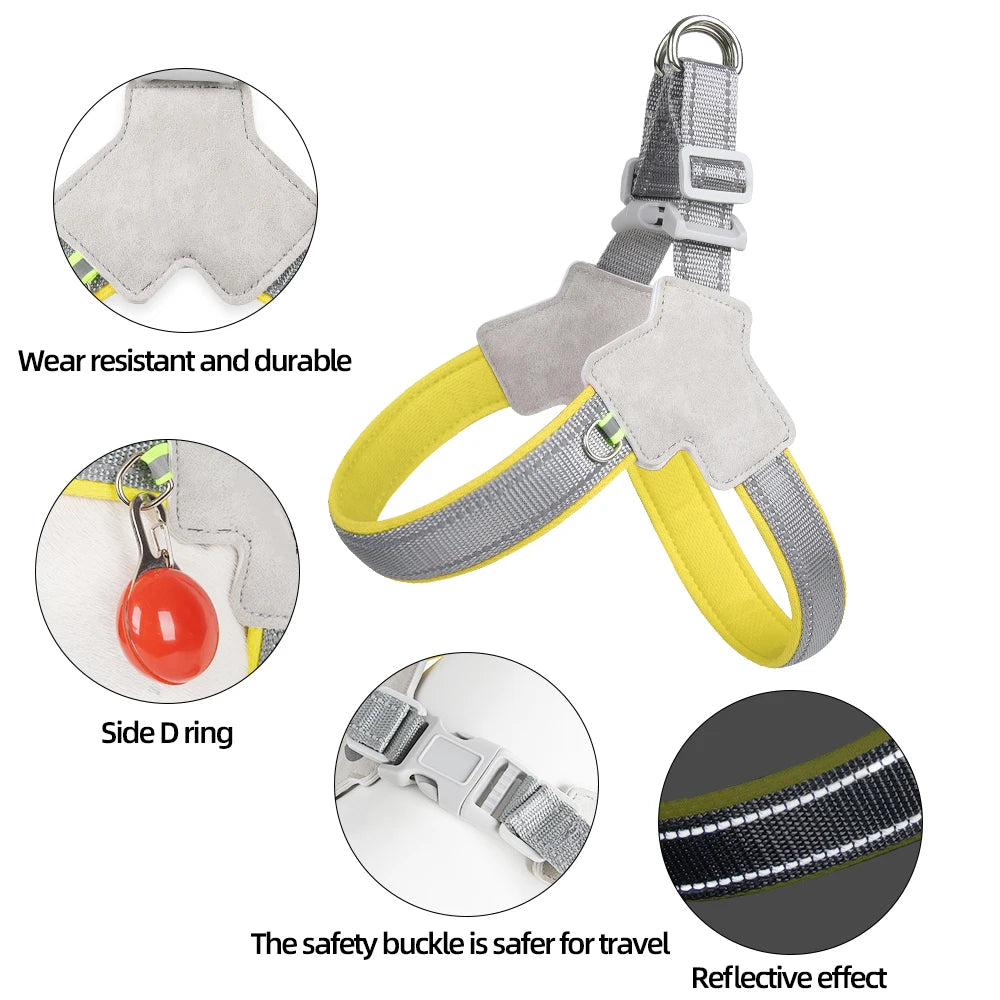 Reflective No‑Pull Vest Dog Harness