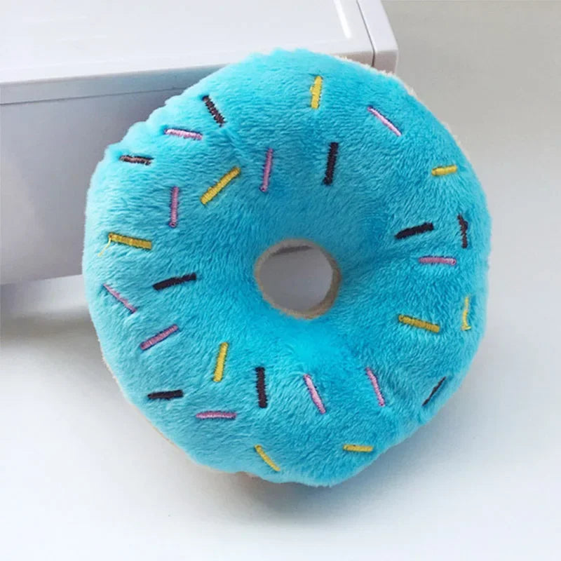 Soft Dog Donuts Plush Pet Dog Toys