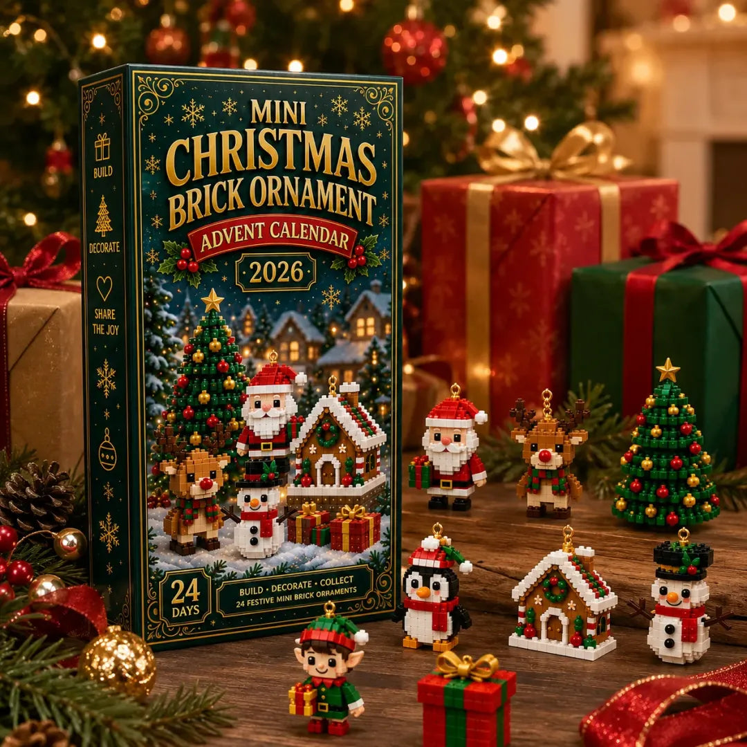 24-Day Mini Christmas Brick Ornament Advent Calendar