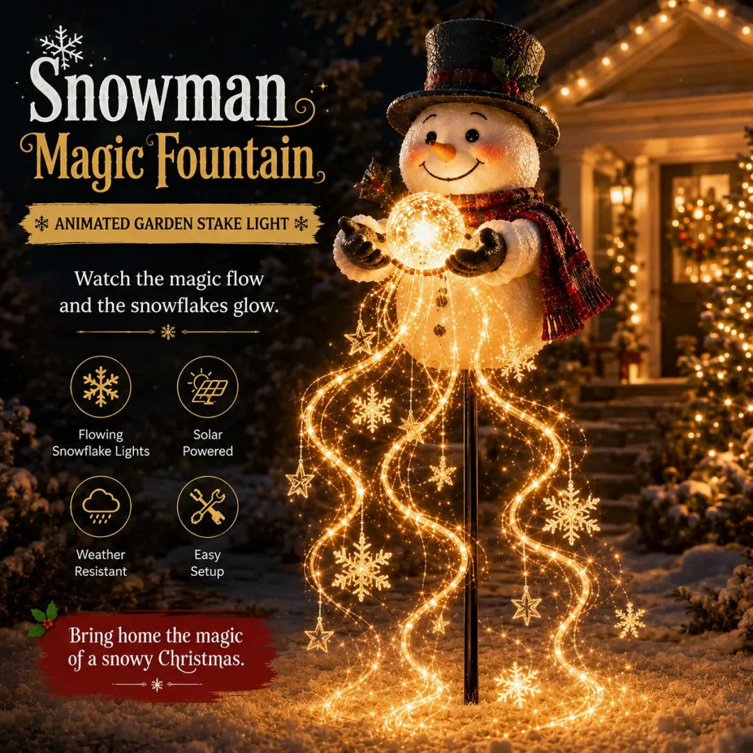 2026 New Santa’s Flying Sleigh Gift Cascade – Solar Christmas Garden Light